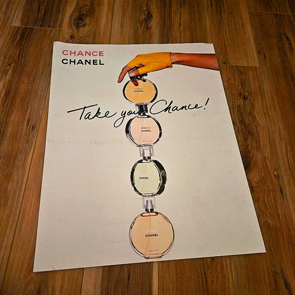 Chanel chance poster .